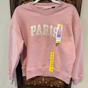Ellison Paris Pink Crew Neck Sweater